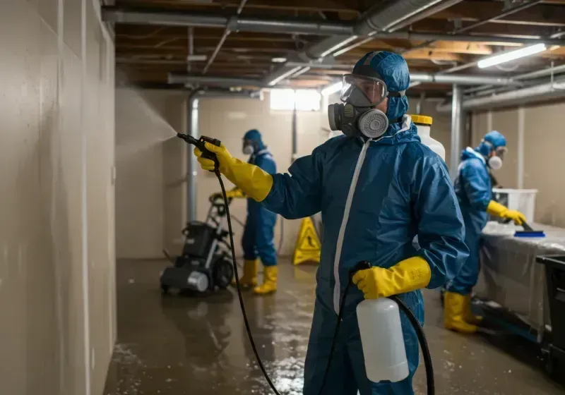 Basement Sanitization and Antimicrobial Treatment process in Princeton, NC